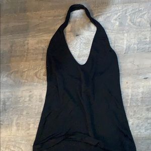 Moschino black halter neck top small xsmall